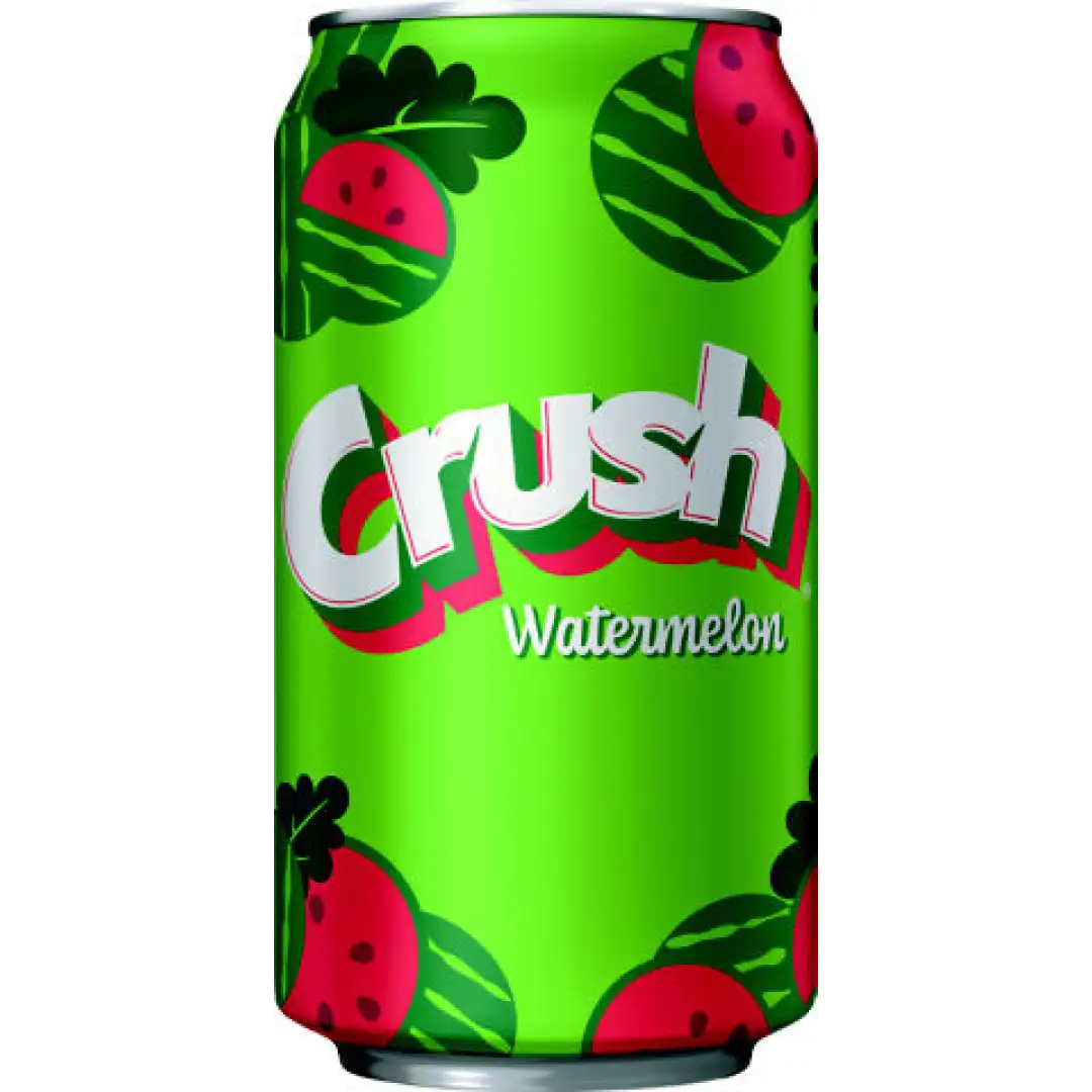 Crush Watermelon Soda 12oz Cans (Pack of 12) - Soda