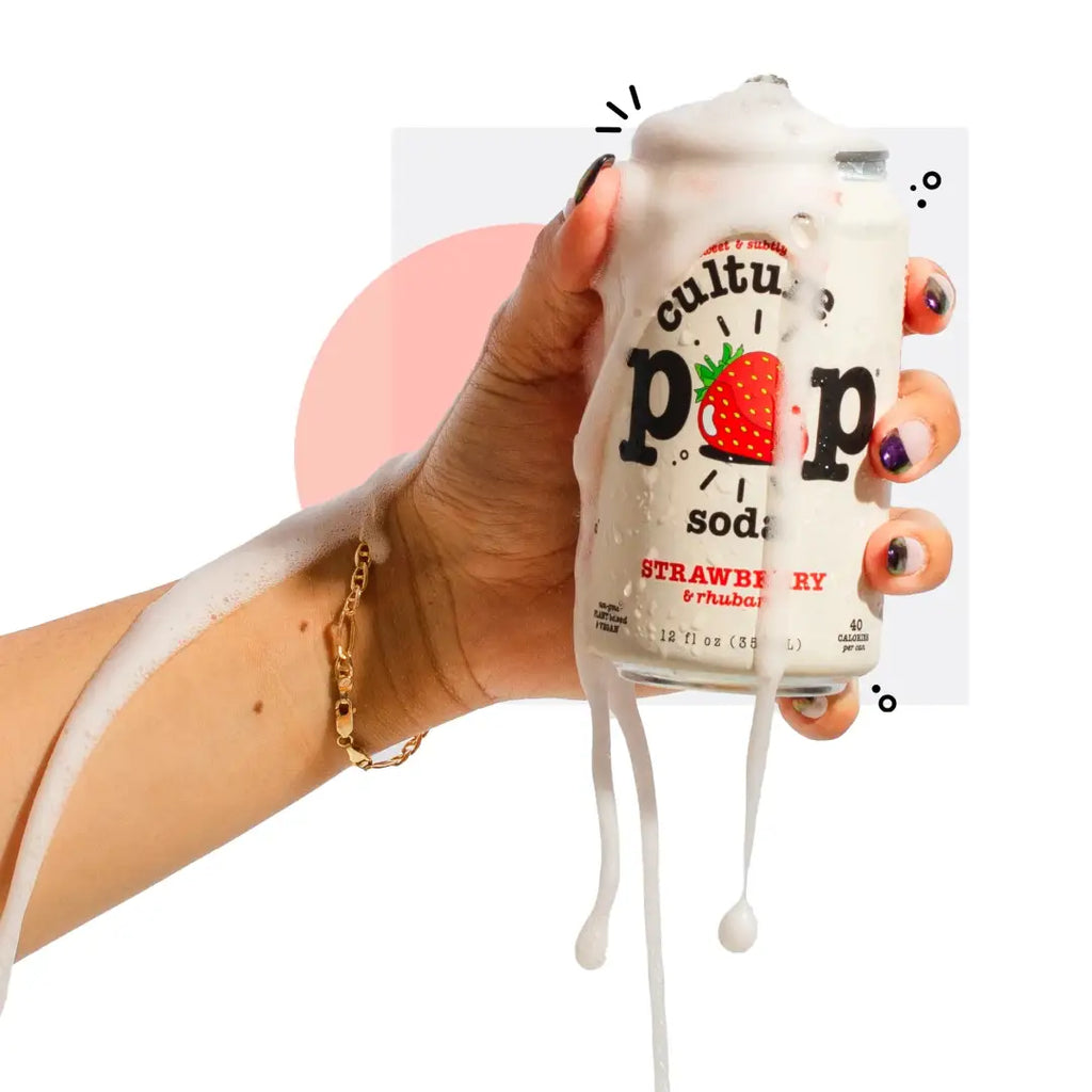 Culture Pop Strawberry Rhubarb 12 Cans X 355 ml 12 fl oz