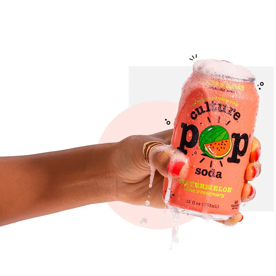 Culture Pop Watermelon Lime & Rosemary 12 Cans X 355 ml 12