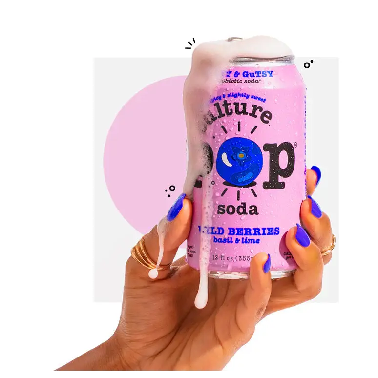 Culture Pop Wild Berries Basil & Lime 12 Cans X 355 ml 12