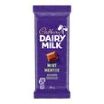 Dairy Milk Mint Chocolate Bar 90g case 21ct - candy bar