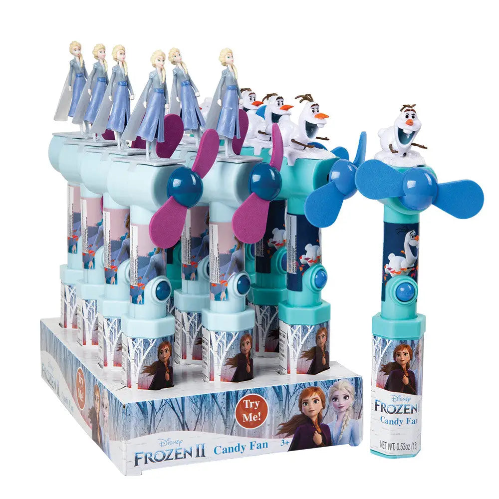 DISNEY FROZEN 2 ASSORTED CANDY FAN 0.53 OZ - case 12 count