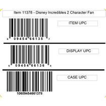 DISNEY•PIXAR THE INCREDIBLES 2 CHARACTER FAN CandyRific 12ct