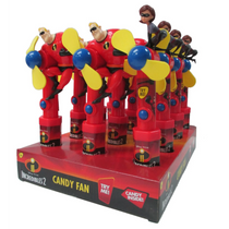 DISNEY•PIXAR THE INCREDIBLES 2 CHARACTER FAN CandyRific 12ct
