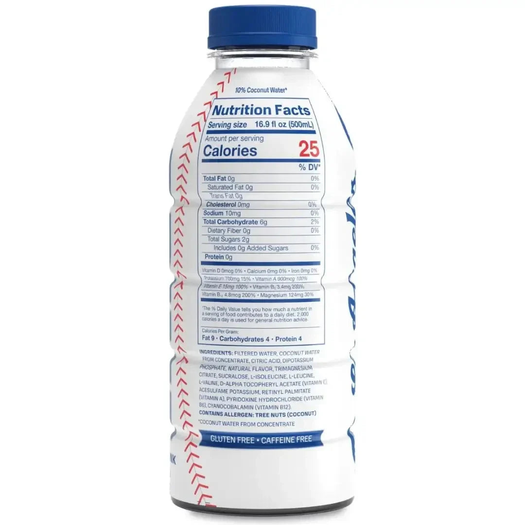 Dodgers Prime Hydration Drink 16.9 FL OZ/500ml -12 pack