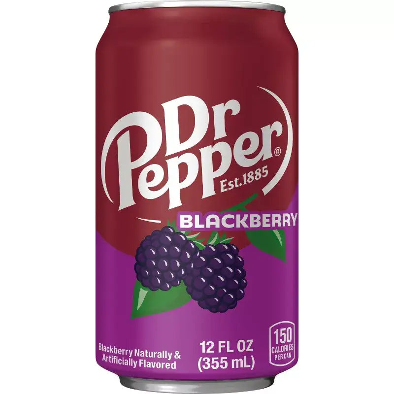 Dr Pepper Blackberry Soda - 355ml/12 Fl Oz Cans case 12ct