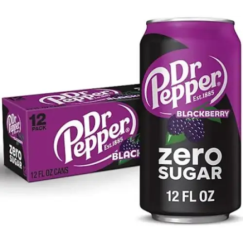 Dr Pepper Blackberry Zero Sugar – 355ml/12FLoz can case
