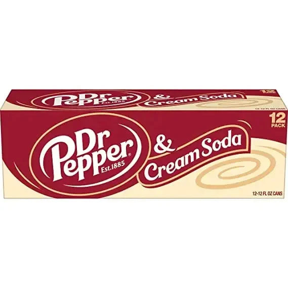 Dr Pepper & Cream Soda 12 fl oz cans 12 pack - Soda