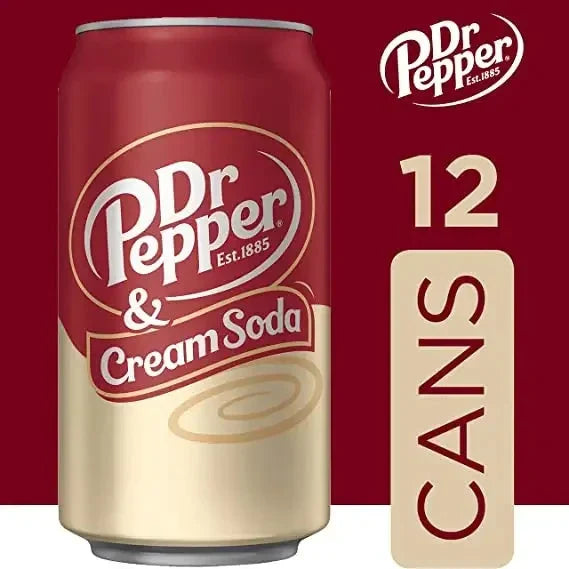 Dr Pepper & Cream Soda 12 fl oz cans 12 pack - Soda