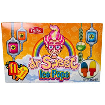 Dr Sweet Ice Pops Theatre Box 90g - case 12ct - candy