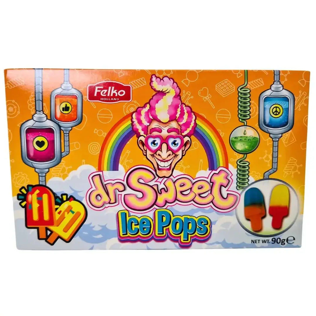 Dr Sweet Ice Pops Theatre Box 90g - case 12ct - candy