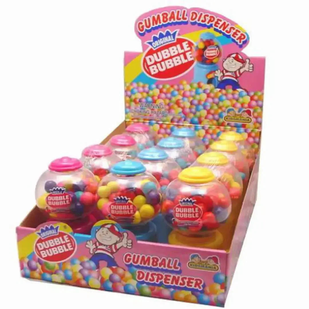 Dubble Bubble Mini Gumball Machine 12 pieces GW - candy