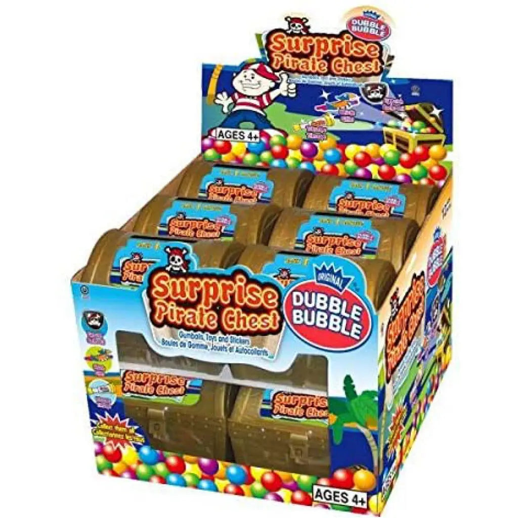 Dubble Bubble Surprise Pirate Chest 12ct - candy