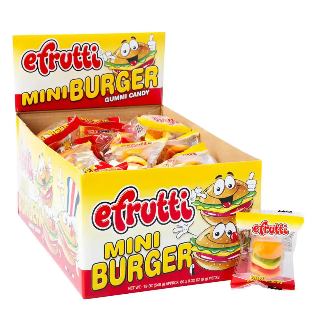 EFRUTTI GUMMI MINI BURGER 0.32 OZ