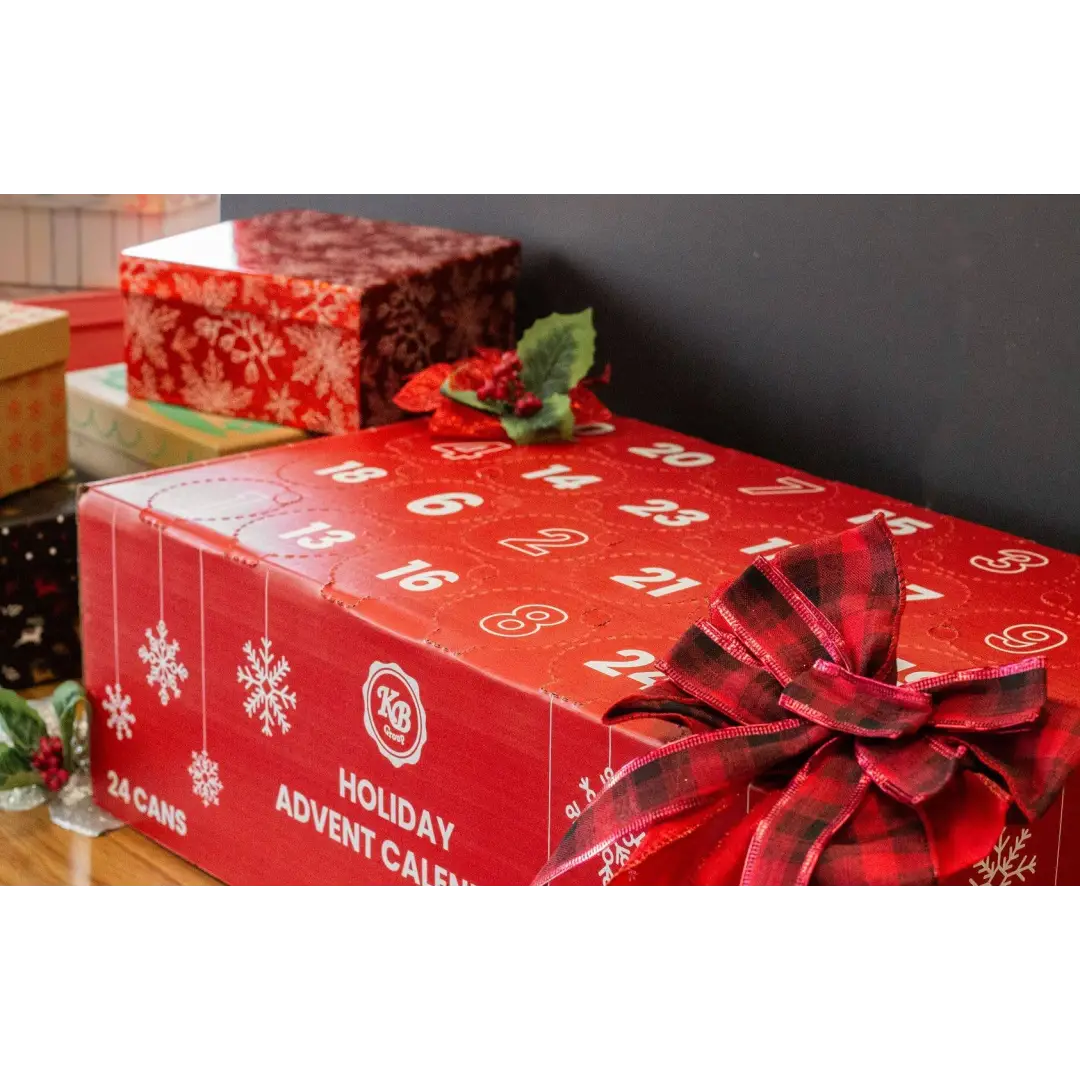 Empty Beverage Advent Calendar Holds 24 Cans For Holiday Countdown Secondary image