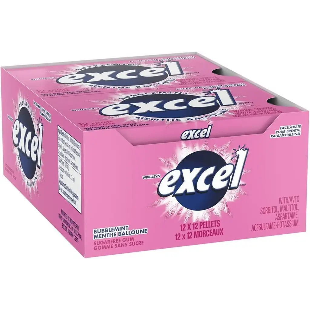 EXCEL BUBBLEMINT 12/PK 12ct