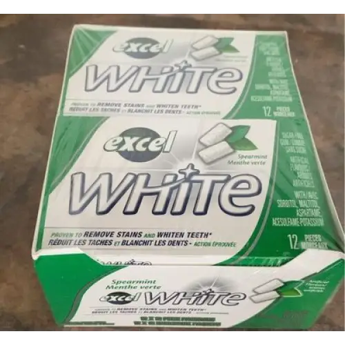 Excel Sugar-Free Gum White 12 Count