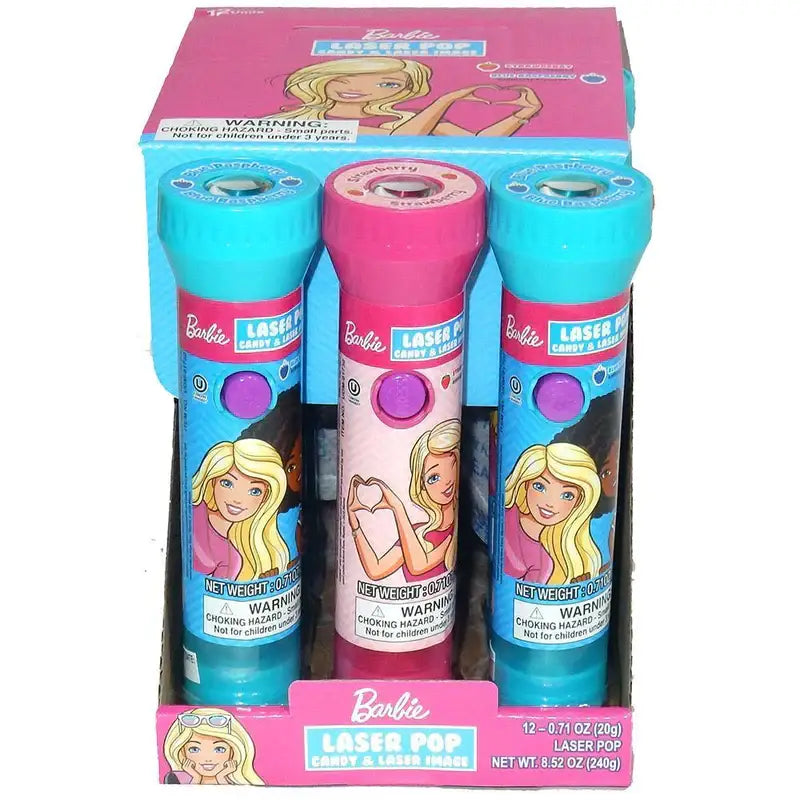 Exclusive Brands Barbie Laser Pop 12ct - Toy Candy Main image