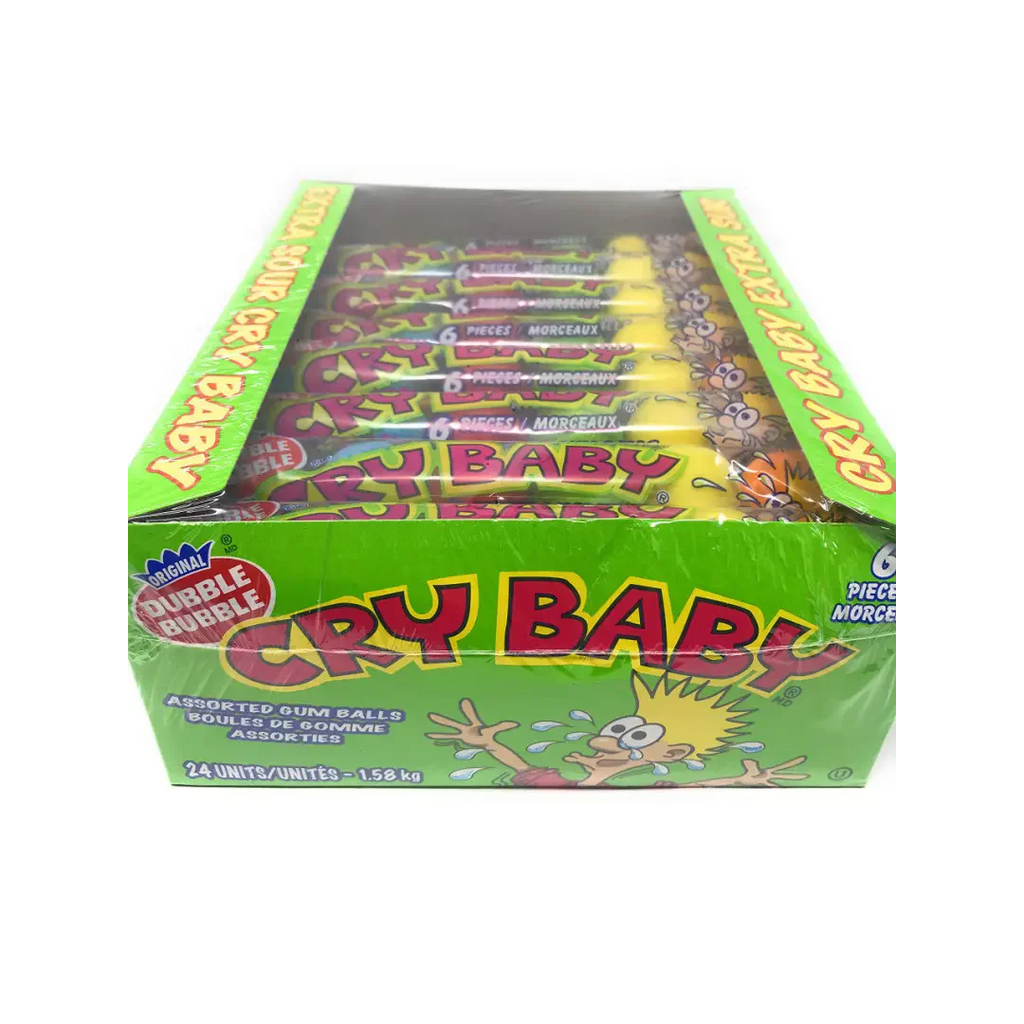 Extra Sour Cry Baby - Assorted Gum Balls - 36x36g GW - candy