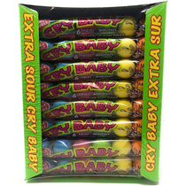 Extra Sour Cry Baby - Assorted Gum Balls - 36x36g GW - candy