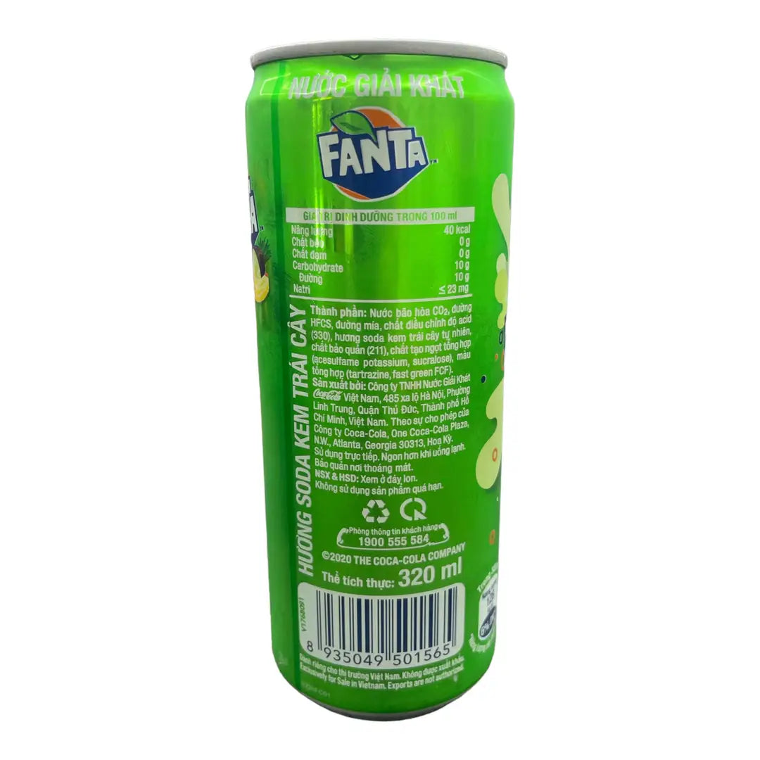 Fanta - Cream Soda Huong Soda Kem 320ml case of 24