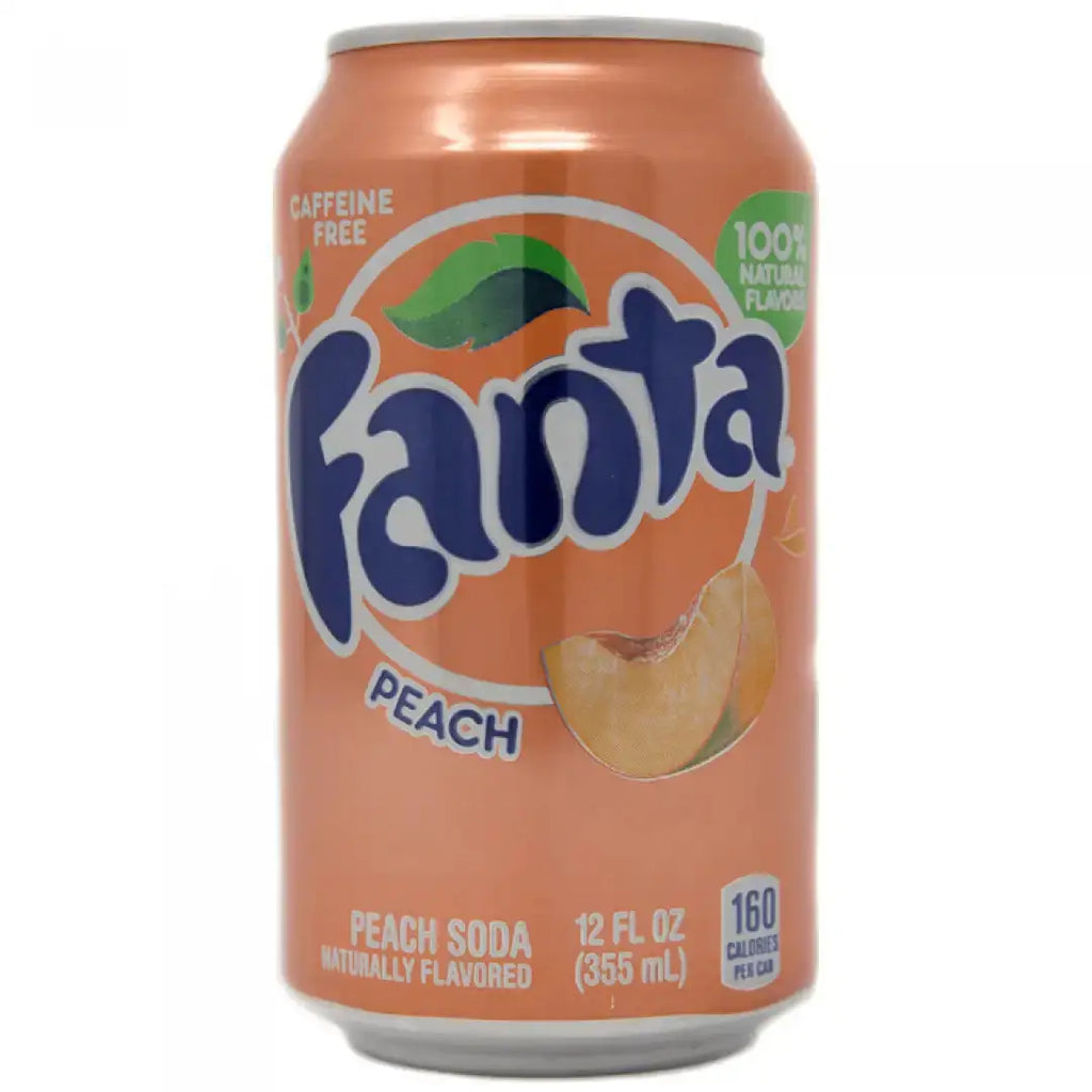 Fanta Peach Soda 12 fl oz cans 12 pack - Soda