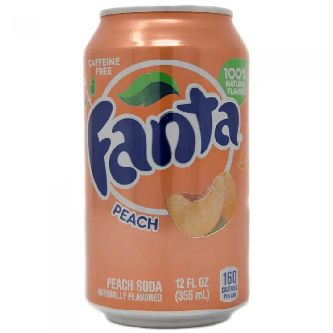 Fanta Peach Soda 12 fl oz cans 12 pack - Soda