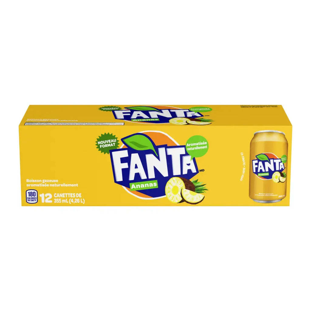 Fanta Pineapple Soda - 12pk/12 fl oz Cans - Soda