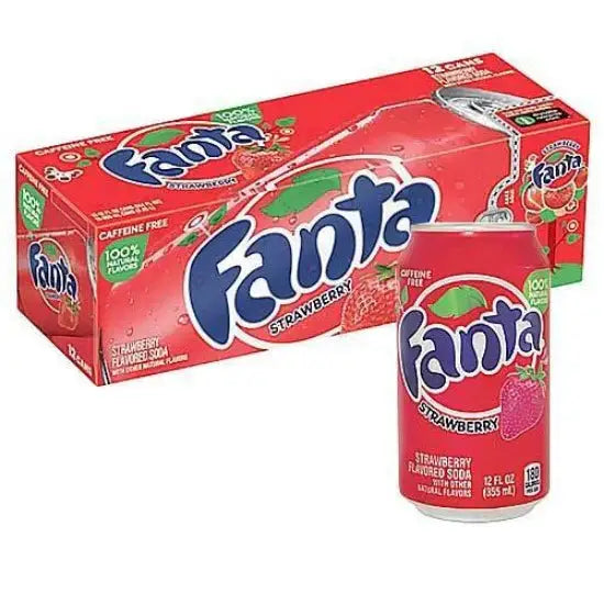 Fanta strawberry 12pk/12 fl oz Cans - Soda