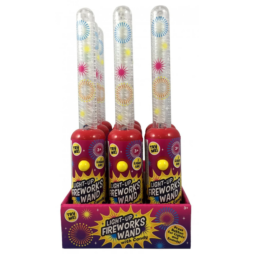 FIREWORKS LIGHT & SOUND WAND CandyRific 12ct