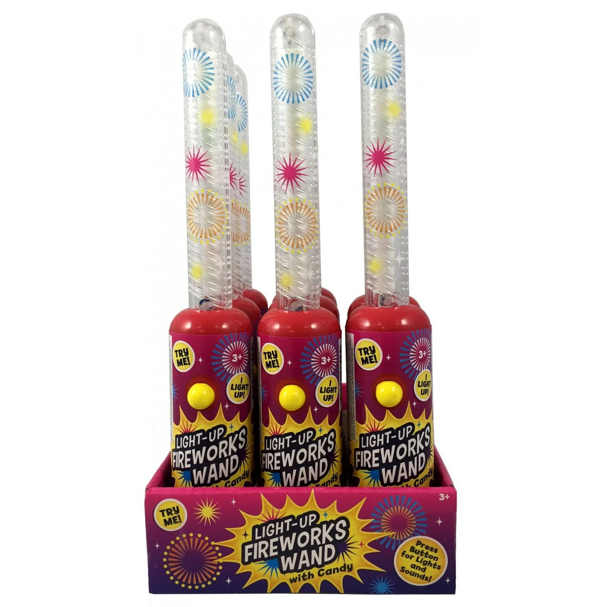 FIREWORKS LIGHT & SOUND WAND CandyRific 12ct