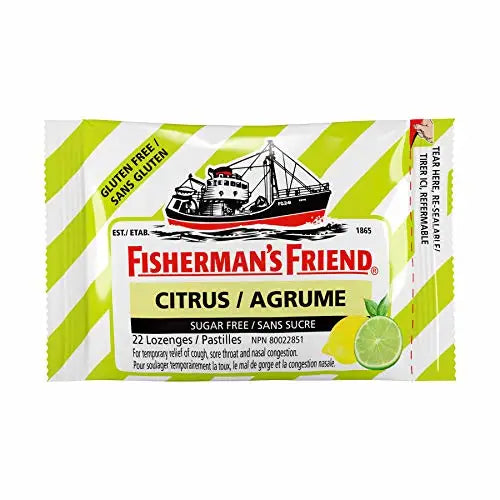 Fisherman’s Friend Sugar Free Cough Drops Citrus 25g 24ct