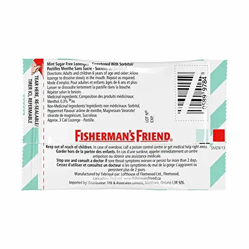 Fisherman`s Friend Sugar Free Mint - 24 Packs - Grocery