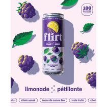 Flirt Sparkling Blackberry Lemonade - 12 x 355ml - lemonade