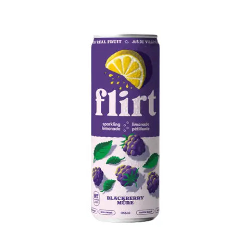 Flirt Sparkling Blackberry Lemonade - 12 x 355ml - lemonade