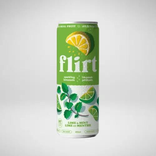 Flirt Sparkling Lime and Mint Lemonade 12 x 355ml Lemonade