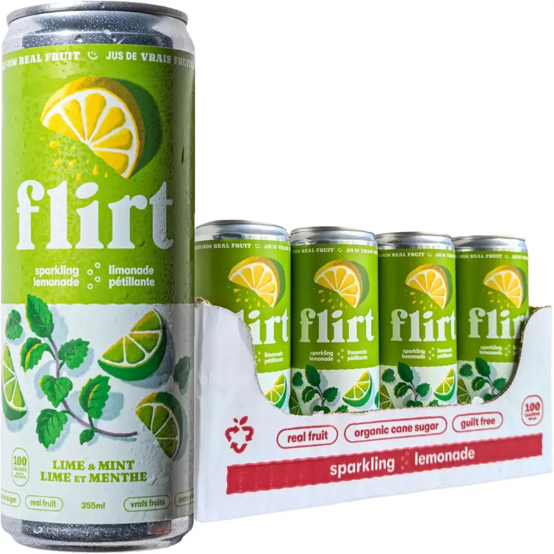 Flirt Sparkling Lime and Mint Lemonade 12 x 355ml Lemonade