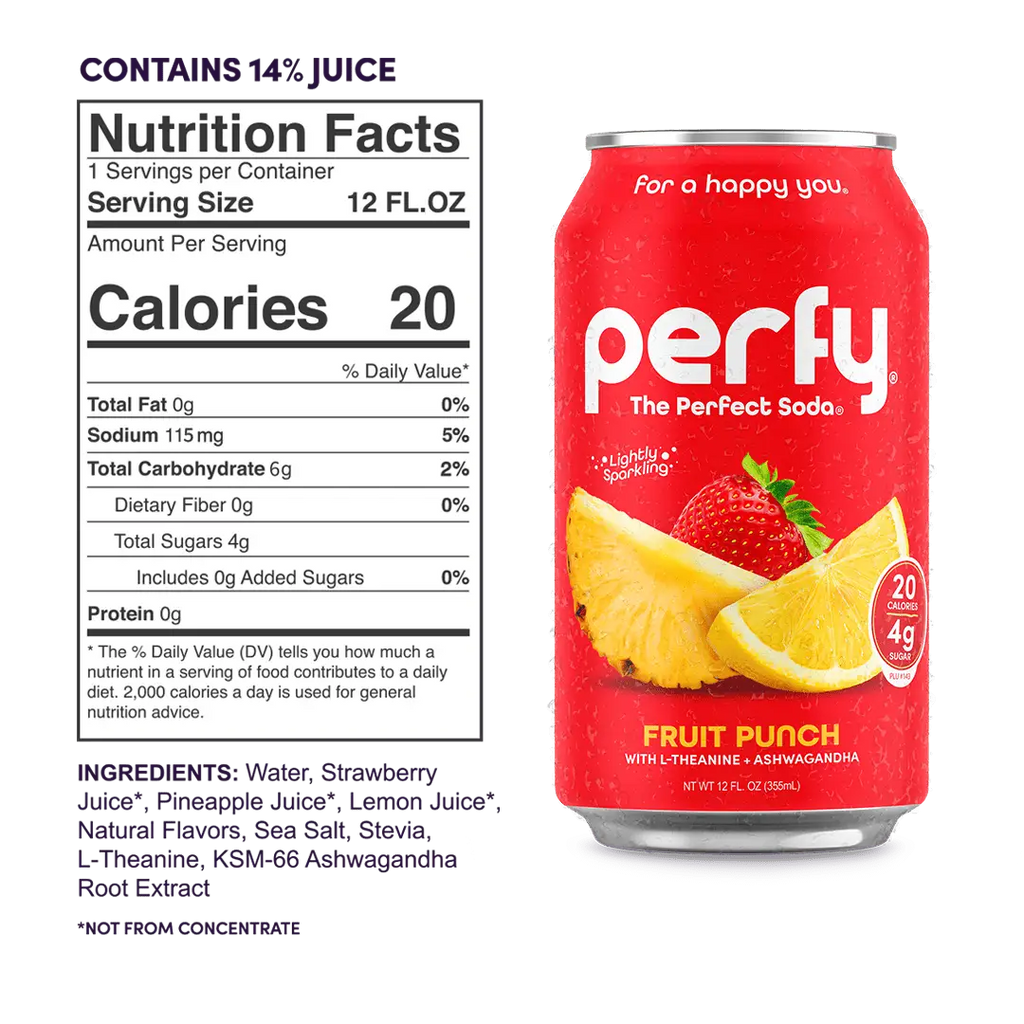 Perfy Fruit Punch case 12 oz/35mL can 12ct - soda