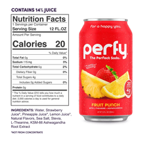 Perfy Fruit Punch case 12 oz/35mL can 12ct - soda