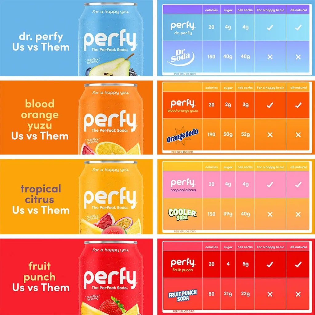 Perfy Fruit Punch case 12 oz/35mL can 12ct - soda