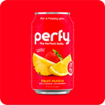Perfy Fruit Punch case 12 oz/35mL can 12ct - soda