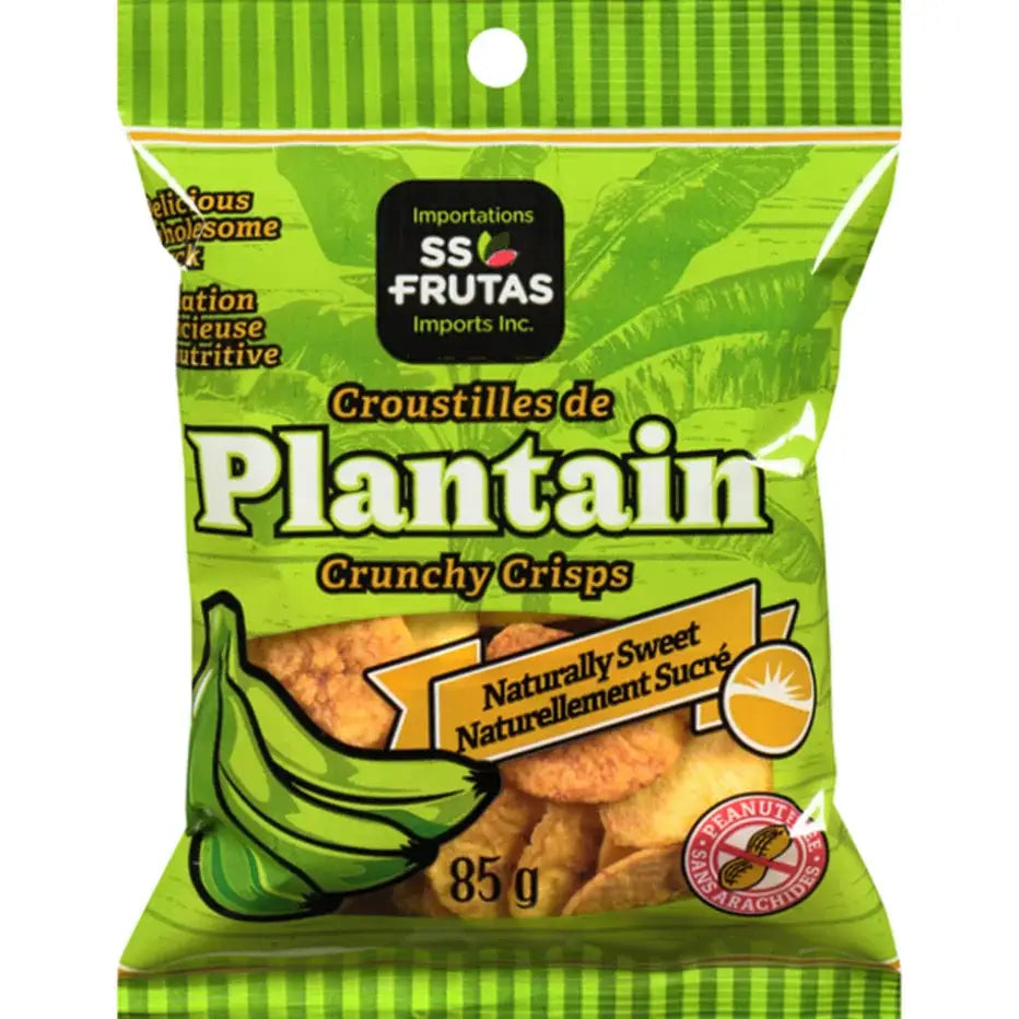 Frutas Naturally Sweet Plantain Crunchy Crisps 85g ea GW