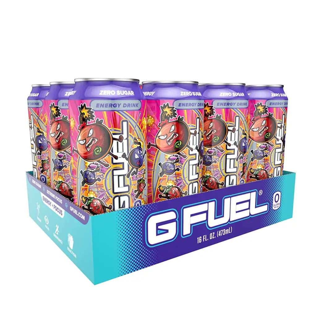 G Fuel Berry Bomb 16oz can Case of 12