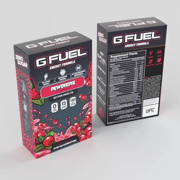 G fuel Energy Powder Sticks- Pewdiepie 6pks