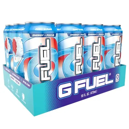G Fuel Snow Cone Energy Drink 16 oz can 12-pack case