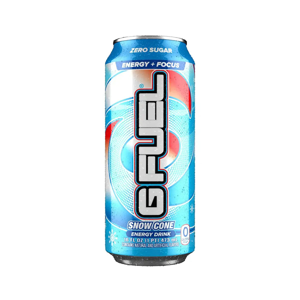 G Fuel Snow Cone Energy Drink 16 oz can 12-pack case