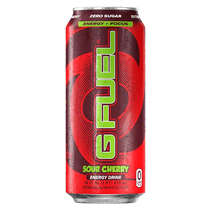 G Fuel Sour Cherry Sugar Free Energy Drink 16 Ounce (Pack