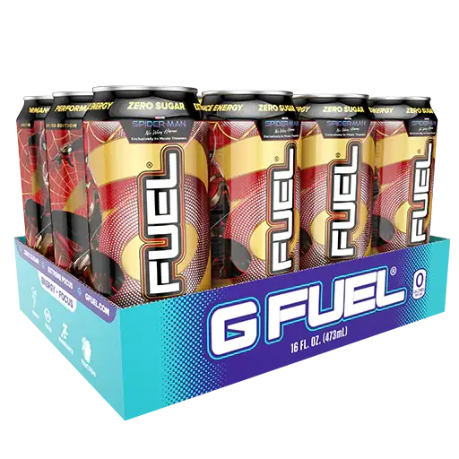 G Fuel Spiderman Radioactive Lemonade Red and Black Sugar