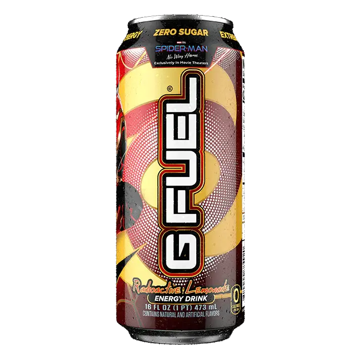 G Fuel Spiderman Radioactive Lemonade Red and Black Sugar