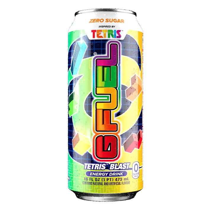 G Fuel Tetris Blast Sugar Free Energy Drink 16 Ounce (Pack